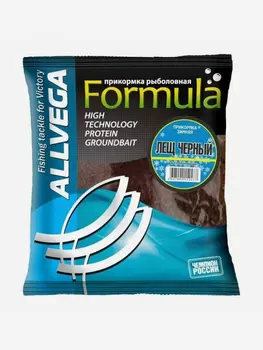 Прикормка зимняя ALLVEGA"Formula Winter" 0,5 (ЛЕЩ ЧЕРНЫЙ) 5 пакетов по 0,5 кг, Коричневый