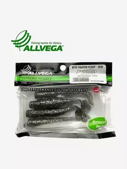 Приманка съедобная ALLVEGA "Bite Fighter Float." 8см (4шт.), Черный