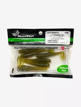 Приманка съедобная ALLVEGA "Fat Bonito" 7см 2,5г, Зеленый