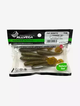 Приманка съедобная ALLVEGA "Fat Bonito" 7см 2,5г, Зеленый