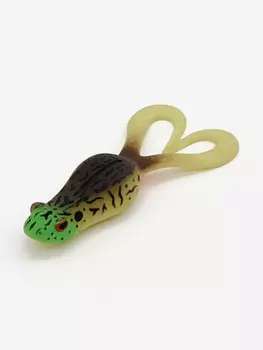 Приманка силиконовая DAIWA Bait Junkie Kikker Curly Mou 1 упаковка, Мультицвет