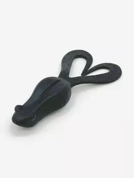 Приманка силиконовая DAIWA Bait Junkie Kikker Curly black 1 упаковка, Черный