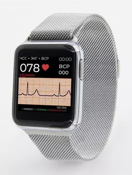 Профессиональные часы здоровья HEALTHBAND Health Watch Pro №5 Milan, Серебряный