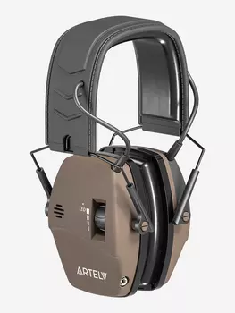 Профессиональные стрелковые наушники ARTELV КРЕЧЕТ, гелевые амбушюры, коричневые, Коричневый