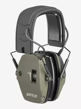 Профессиональные стрелковые наушники ARTELV КРЕЧЕТ, гелевые амбушюры, зелёные, Зеленый