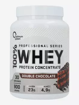 Протеин 100% Optimum System "Двойной шоколад", 900 г, Белый