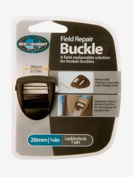 Пряжка Sea To Summit Field Repair Buckle 20mm Ladderlock 1 pin Black, Черный