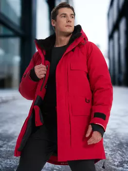 Пуховик мужской Bask Taimyr V4, Красный