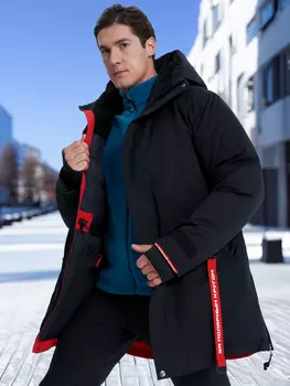 Пуховик мужской оверсайз Bask Yukagir, Черный