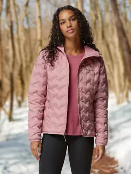 Пуховик женский Columbia Delta Ridge II Down Hooded Jacket, Розовый