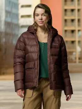 Пуховик женский Columbia Harmony Falls, Коричневый