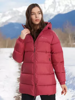 Пуховик женский Outventure Alakol, Красный