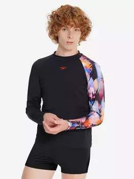 Рашгард для мальчиков Speedo, Черный