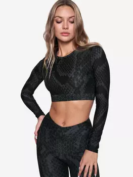 Рашгард женский спортивный, лонгслив BARKA, Черный