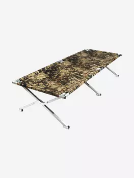 Раскладушка туристическая Следопыт в чехле, 2050х750х400 мм, труба оцинкованная 25х25 мм, Зеленый