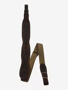 РЕМЕНЬ ОРУЖЕЙНЫЙ RISERVA КОЖА, НЕОПРЕН, ХЛОПОК КОРИЧНЕВЫЙ, Коричневый