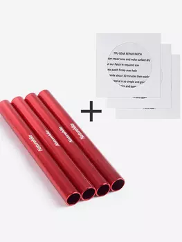 Ремнабор для ремонта палатки. Ремонтные дуги Naturehike и заплатки для палатки, Красный