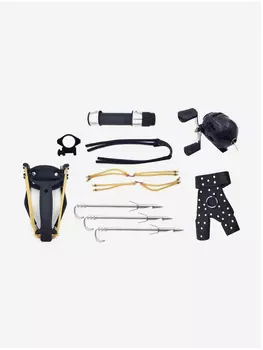 Рогатка Centershot с комплектом для боуфишинга черная, Черный