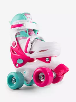 Ролики коньки квады 3 в 1 Happy Walker, Розовый