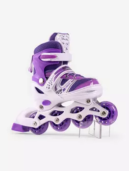Ролики раздвижные с защитой Sparky детские, Фиолетовый