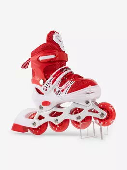 Ролики раздвижные с защитой Sparky детские, Красный