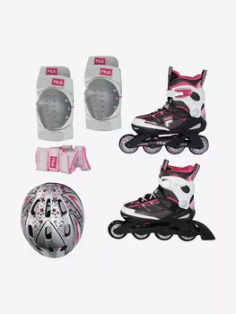 Роликовые коньки детские FILA J-One Combo 3 Set, Мультицвет