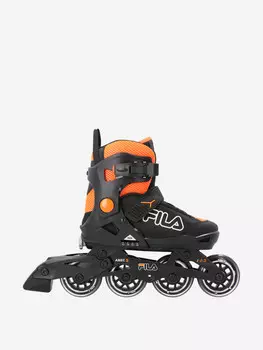 Роликовые коньки детские раздвижные Fila X 2.0, Черный