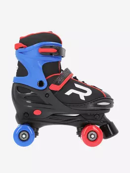 Роликовые коньки детские раздвижные Reaction Quad Star, Черный