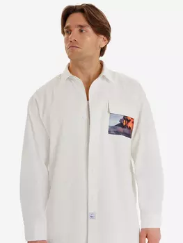 Рубашка хлопковая белая Kefirmaykifer, Белый