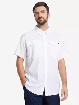 Рубашка мужская Columbia Silver Ridge Lite Short Sleeve Shirt, Белый, размер 50-52