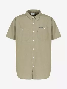 Рубашка с коротким рукавом мужская Columbia Scenic Ridge Woven Short Sleeve, Зеленый, размер 54