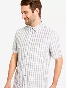 Рубашка с коротким рукавом мужская Jack Wolfskin Hot Springs, Белый, размер 58