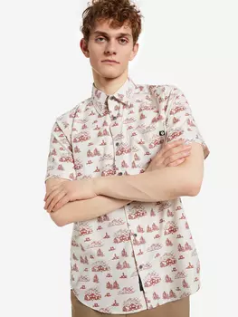 Рубашка с коротким рукавом мужская Marmot Syrocco, Бежевый, размер 50-52