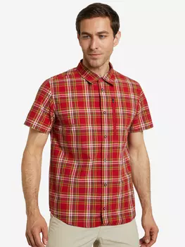 Рубашка с коротким рукавом мужская Northland, Красный, размер 54