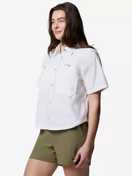 Рубашка с коротким рукавом женская Columbia Brea Falls Woven Ss, Белый