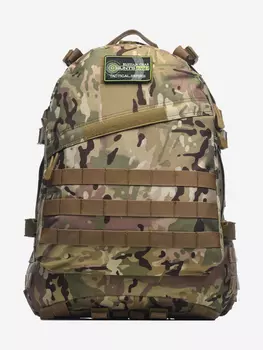 Рюкзак мужской туристический Huntsman RU 010 для спорта, охоты, рыбалки и путешествий объемом 45 литров, ткань Оксфорд, Бежевый