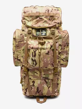 Рюкзак мужской туристический Huntsman RU 018 для спорта, охоты, рыбалки и путешествий объемом 70 литров, ткань Оксфорд, Бежевый