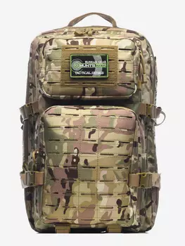 Рюкзак мужской туристический Huntsman RU 065 для спорта, охоты, рыбалки и путешествий объемом 35 литров, ткань Оксфорд, Бежевый