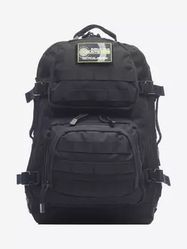 Рюкзак мужской туристический Huntsman RU 880 для спорта, охоты, рыбалки и путешествий объемом 40 литров, ткань Оксфорд, Черный