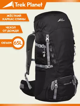 Рюкзак туристический Trek Planet Denali 65, черный, Черный