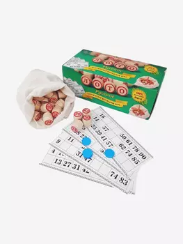 Игра настольная в картонной коробке, Нескучные игры, ЛОТО, Зеленый
