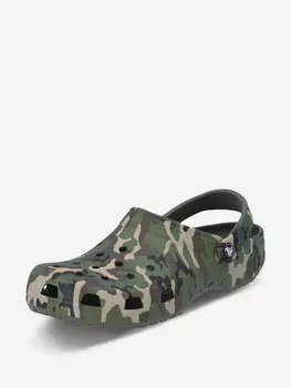 Сабо Crocs Classic Printed Camo Clog, Зеленый, размер 40-41