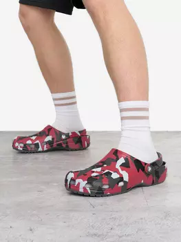 Сабо мужские Crocs Geo Camo, Красный