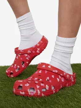 Сабо женские Crocs Classic Vday, Красный