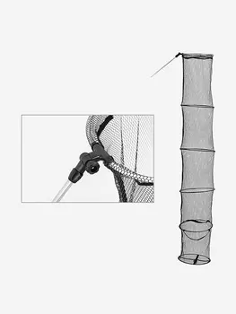 Садок Akara 5 секции KP40 2505S резин. сетка со штырем L245, Мультицвет