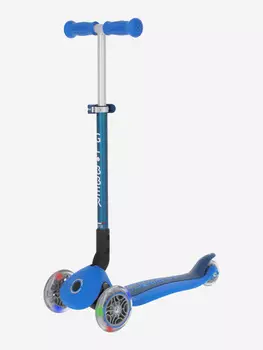 Самокат 3-х колесный детский Globber Primo Foldable Lights, Синий