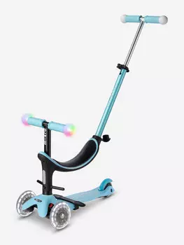 Самокат детский Micro Mini2Grow Deluxe Magic LED, Голубой