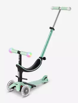 Самокат детский Micro Mini2Grow Deluxe Magic LED, Голубой