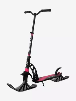 Самокат Двухколесный Складной с Лыжами MAXISCOO C7-2, Розовый (2024) (MSC-C7221-230P-ski-24), Розовый