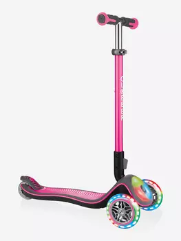 Самокат Globber ELITE DELUXE FLASH LIGHTS, Розовый